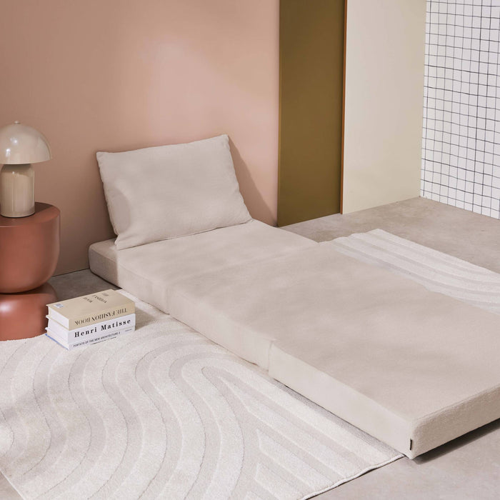 sweeek - Slaapfauteuil convertible chenille stof 1 plaats