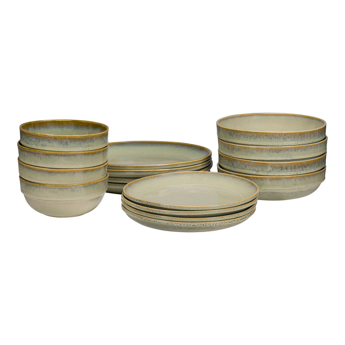 by fonQ Verda Dinerborden 4st. - Ø 26 cm - Groen