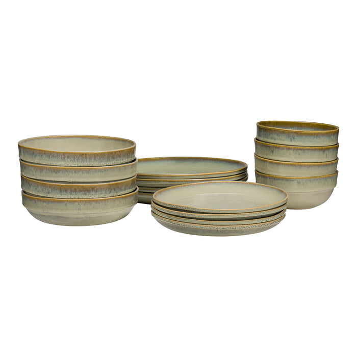 by fonQ Verda Dinerborden 4st. - Ø 26 cm - Groen
