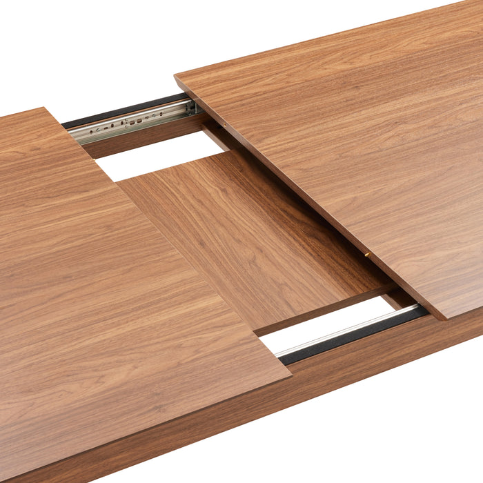 by fonQ Frisk Eettafel Uitschuifbaar 180/230 x 90 cm - Walnoot