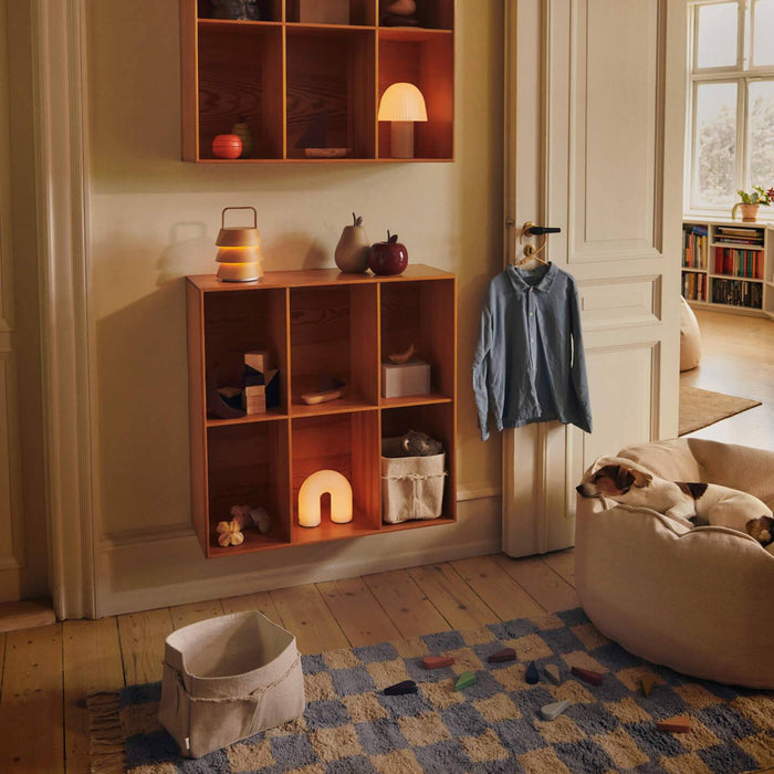 Ferm Living Mara Vloerkleed 80 x 150 cm - Mist Blue / Warm Sand