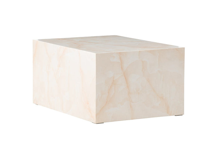 Rebellenclub Tusani Salontafel - 80 x 60 cm - Beige Marmerlook