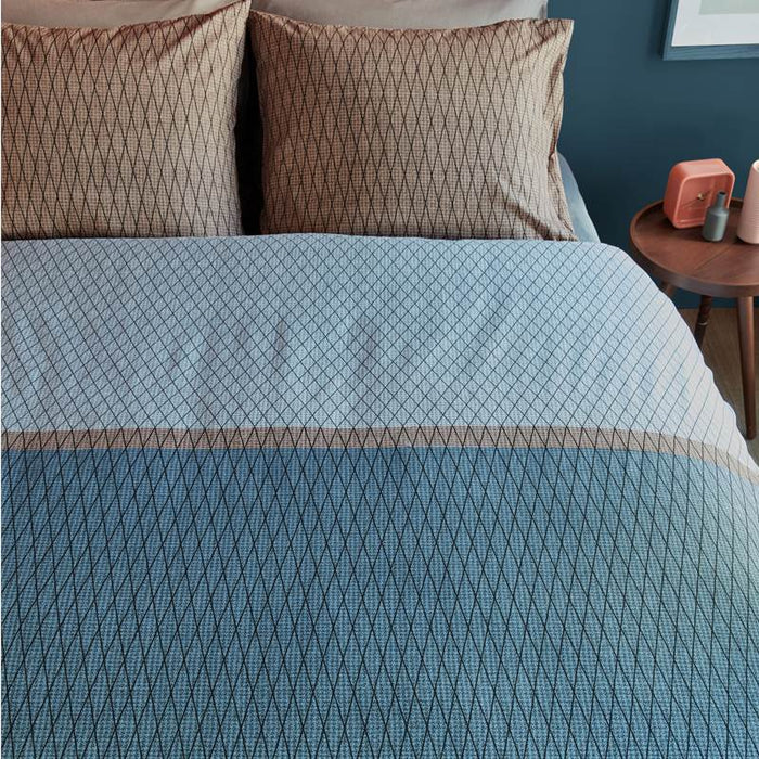 Beddinghouse Leith dekbedovertrek - Blue - Lits-jumeaux (240x200|220