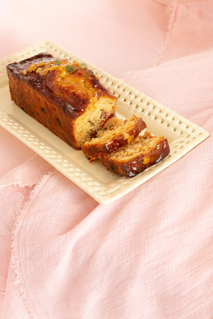 J-Line bord Rechthoekig - keramiek - geel - 6 stuks