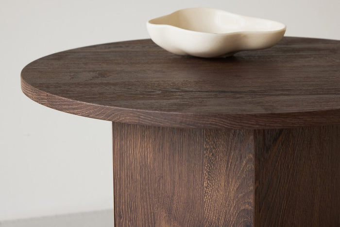 Rebellenclub Yune Salontafel - ø60 cm - Bruin