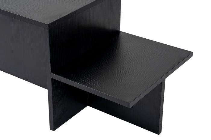 Giga Meubel - Salontafel Zwart Hout - 80x40x40cm - Harmony