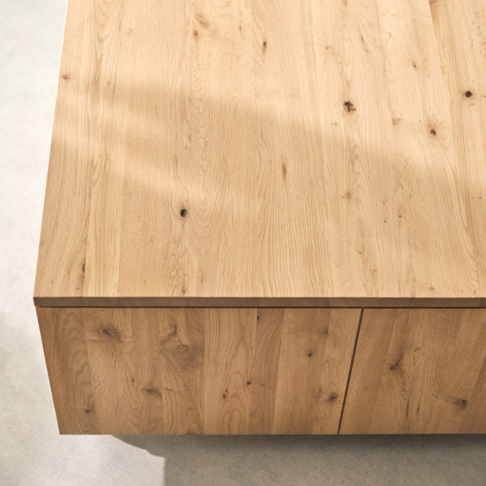 Tikamoon - Anoa - Massief eiken vierkante salontafel