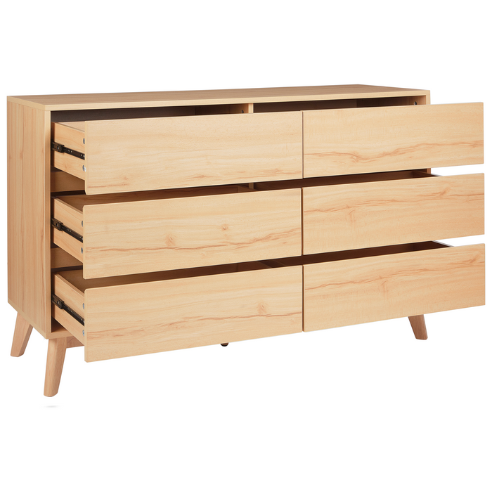 Beliani - SARDIS - Dressoir - Lichthout - Spaanplaat