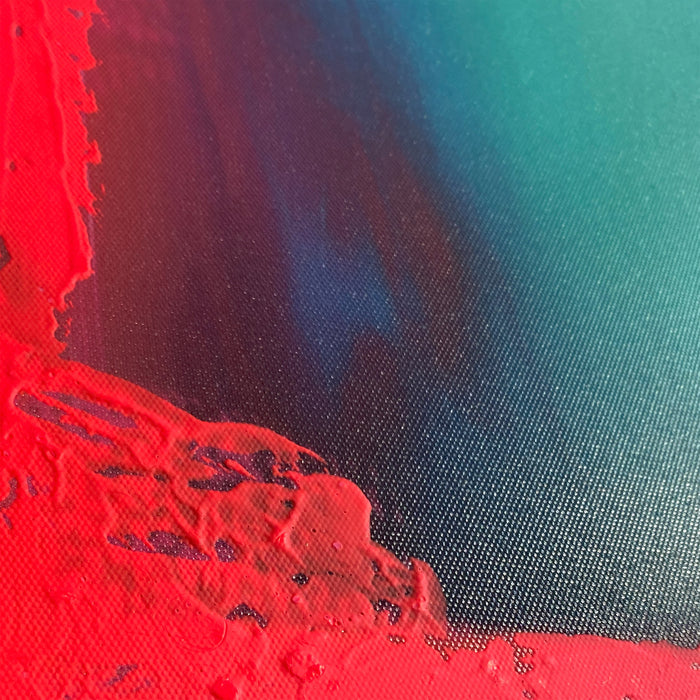 by fonQ Electric Hue Schilderij 100 x 120 cm - Neon Roze