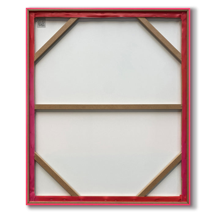 by fonQ Electric Hue Schilderij 100 x 120 cm - Neon Roze