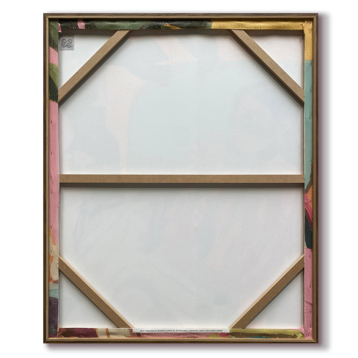 by fonQ Vintage Voyage Schilderij 100 x 120 cm - Walnoot