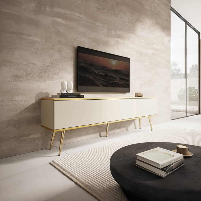 Meubella - TV-Meubel Orleans - Beige - 175 cm - Staand