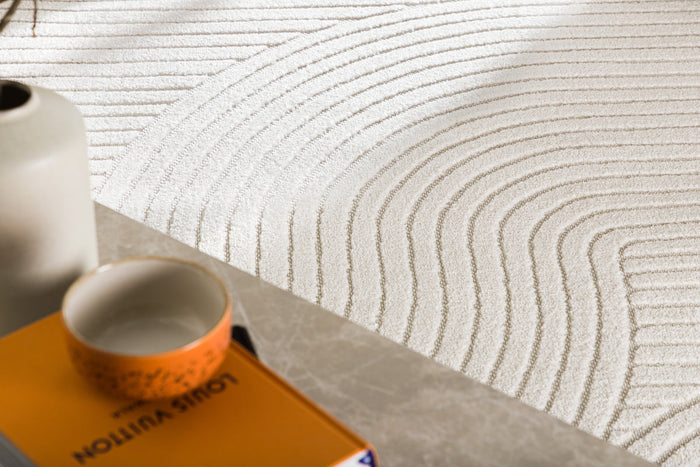 Rebellenclub Skade Vloerkleed 290x200 - Beige