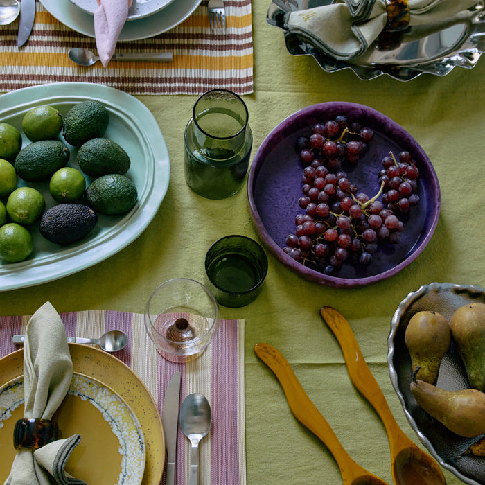 HKliving Resin Salade Schaal Ø 26,5 - Plum