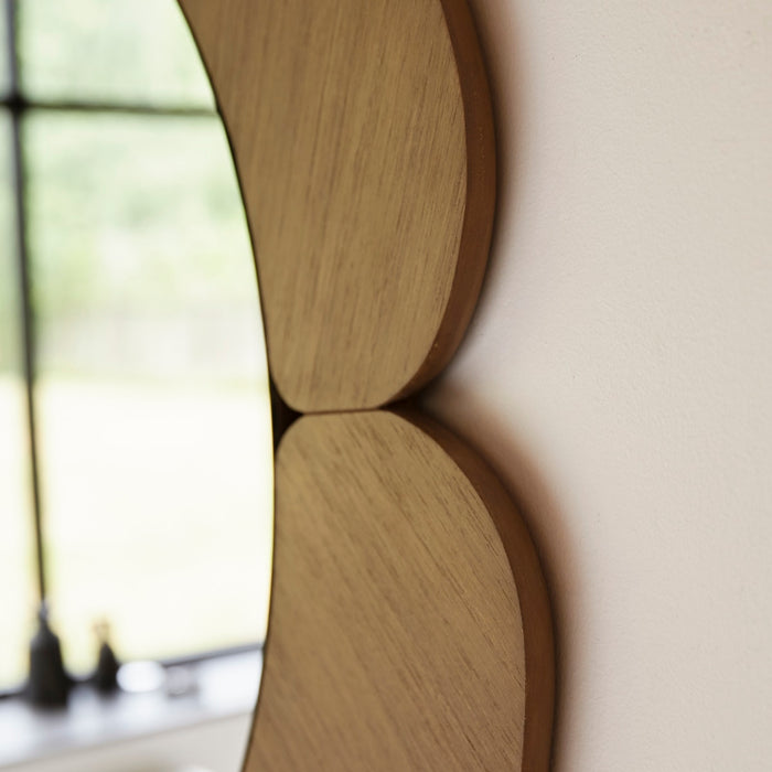 Tikamoon - Sara - Spiegel in licht mindihout 110 x 110 cm