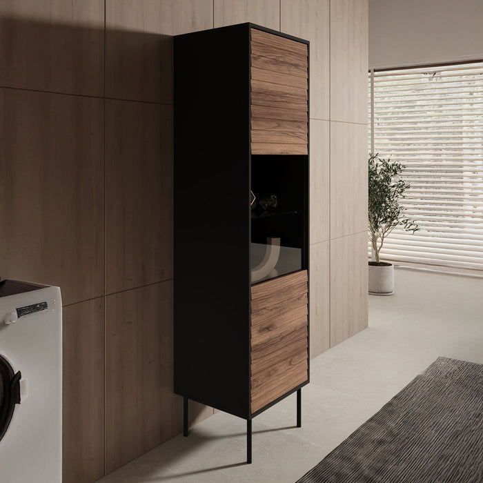 Meubella - Vitrinekast Cordoba - Eiken - 53 cm