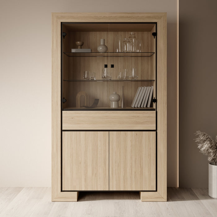 Meubella - Cayuga - Buffetkast - Eiken - 113x41x185 cm