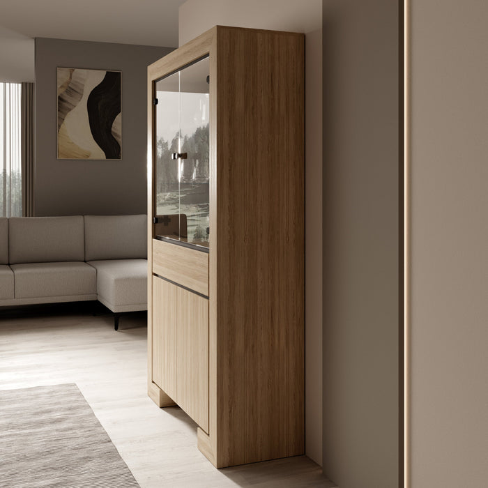 Meubella - Cayuga - Buffetkast - Eiken - 113x41x185 cm