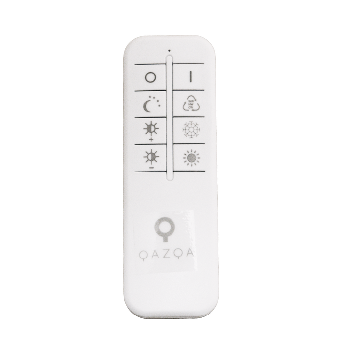 QAZQA Design plafondlamp wit met donkergrijs rond incl. LED dimbaar -