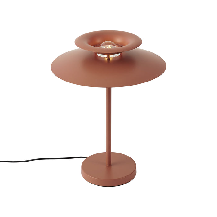 QAZQA Retro tafellamp mokka staal 45cm - Pauly