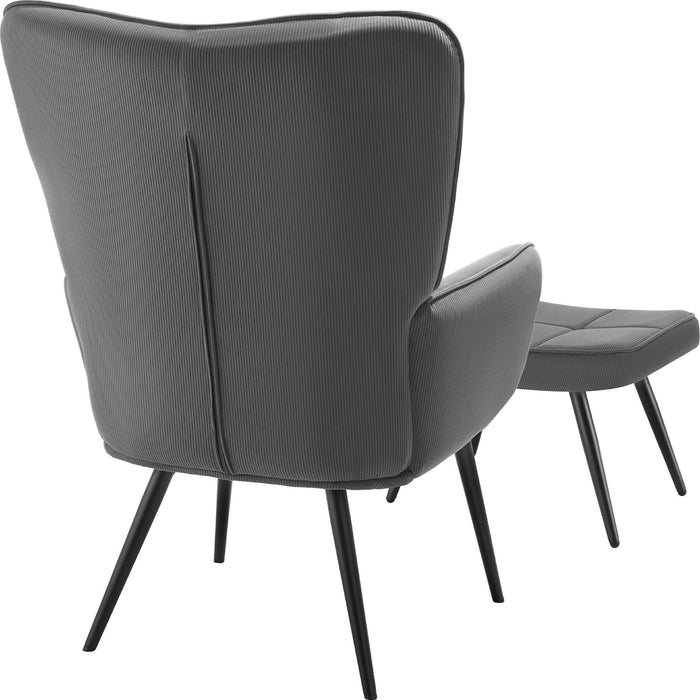 tectake® Fauteuil Hygge gestoffeerd, ergonomisch, draagkracht 150 kg