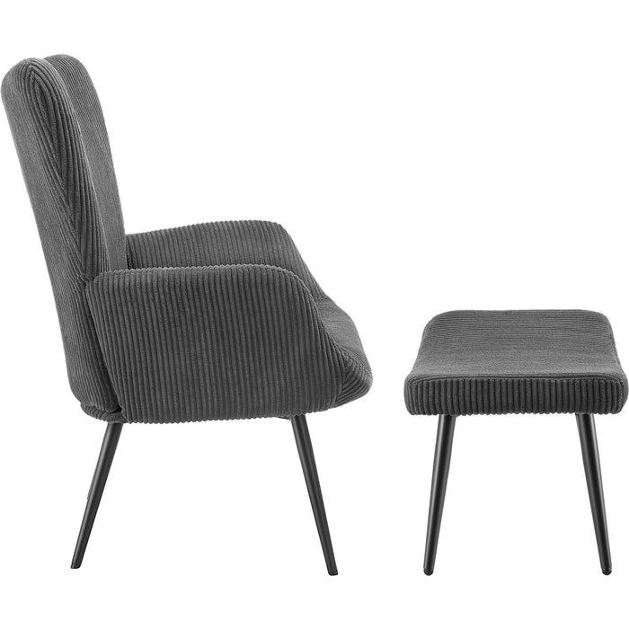 tectake® Fauteuil Hygge gestoffeerd, ergonomisch, draagkracht 150 kg