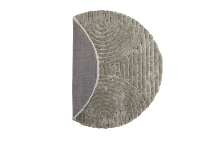 Rebellenclub Kaimana Vloerkleed Rond 200x200cm - Greige