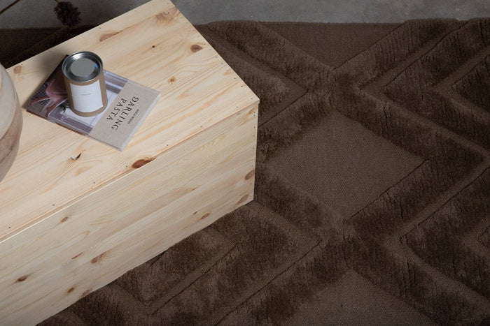 Rebellenclub Fino Vloerkleed - 230 x 160 cm - Bruin