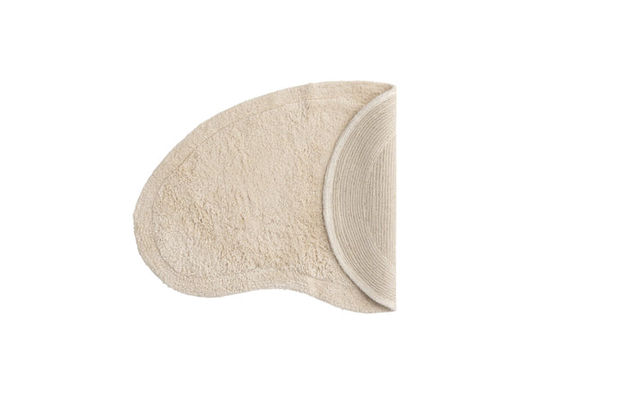 Rebellenclub Hemi Badmat Ovaal 60x85cm - Creme