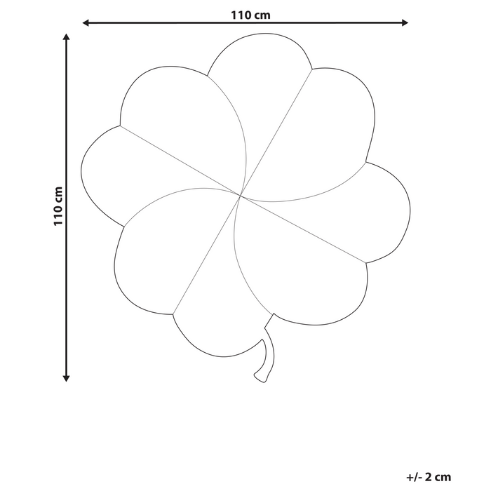 Beliani - ACADINE - Kinderspeelkleed - Groen - 110 x 110 cm - Katoen