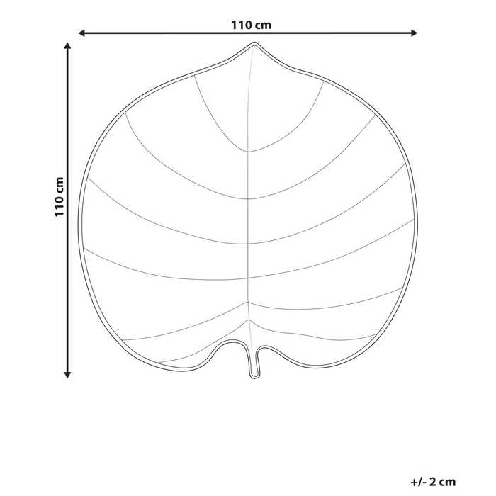 Beliani-EOLIA-Kinderspeelkleed-Gebroken wit-110 x 110 cm-Katoen