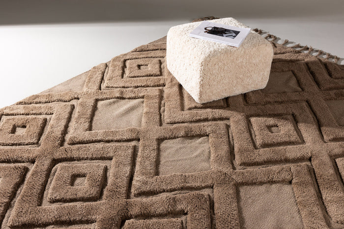 Rebellenclub Fino Vloerkleed - 400 x 300 cm - Bruin