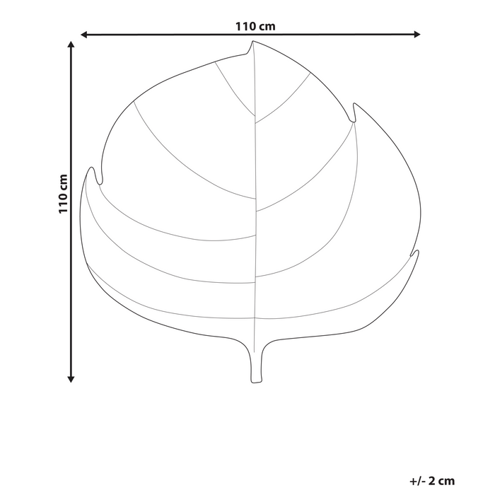 Beliani-OLIMP-Kinderspeelkleed-Gebroken wit-110 x 110 cm-Katoen
