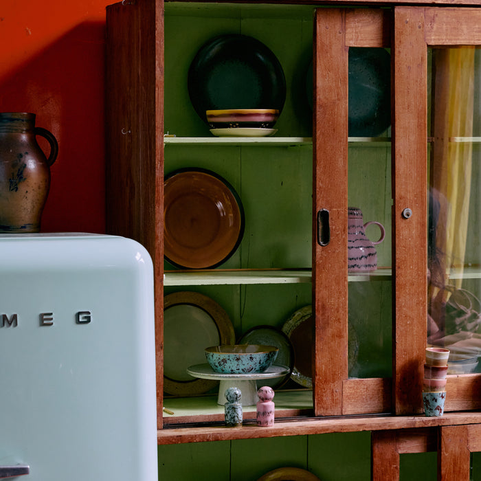 HKliving 70's Ceramics Pastaborden - Set van 2 - Patina