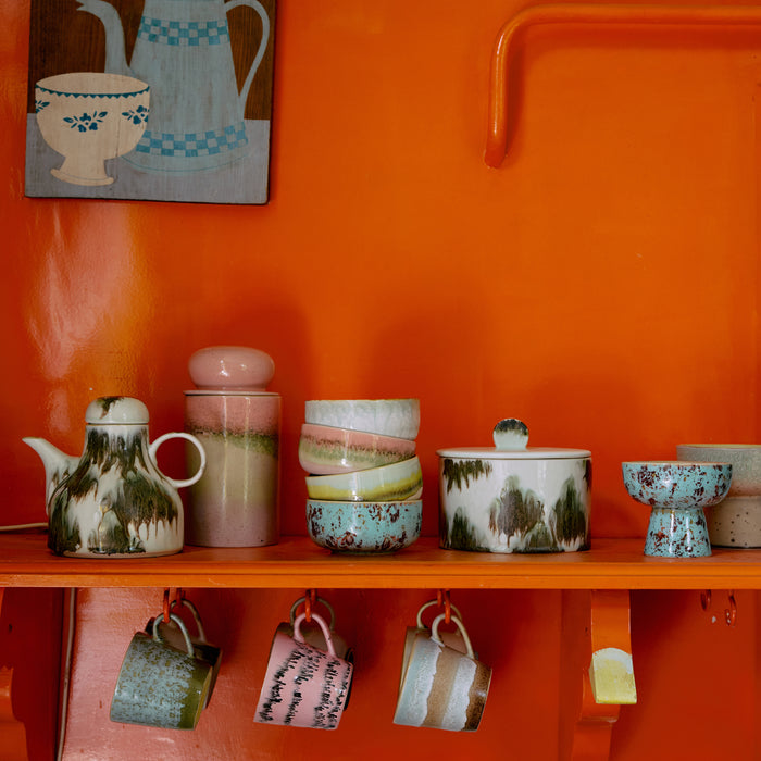HKliving 70's Ceramics Koffiepot - Tide