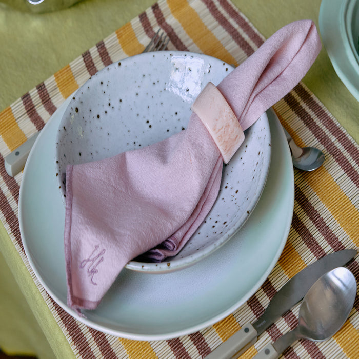 HKliving Ease Servetten - Set van 2 - Rosette