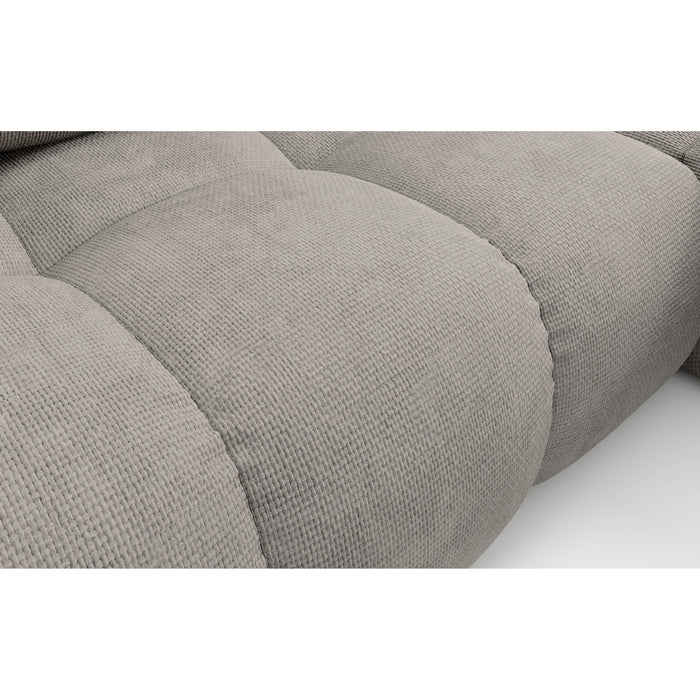 by fonQ Charme Hoekbank Rechts met Slaapfunctie - Chenille - Warmgrijs