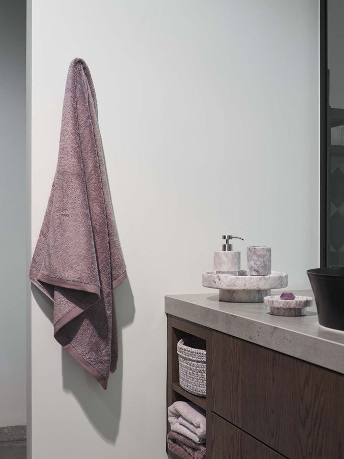 London Badtextiel Malva | 100 x 150 cm | Roze | Paars | Katoen