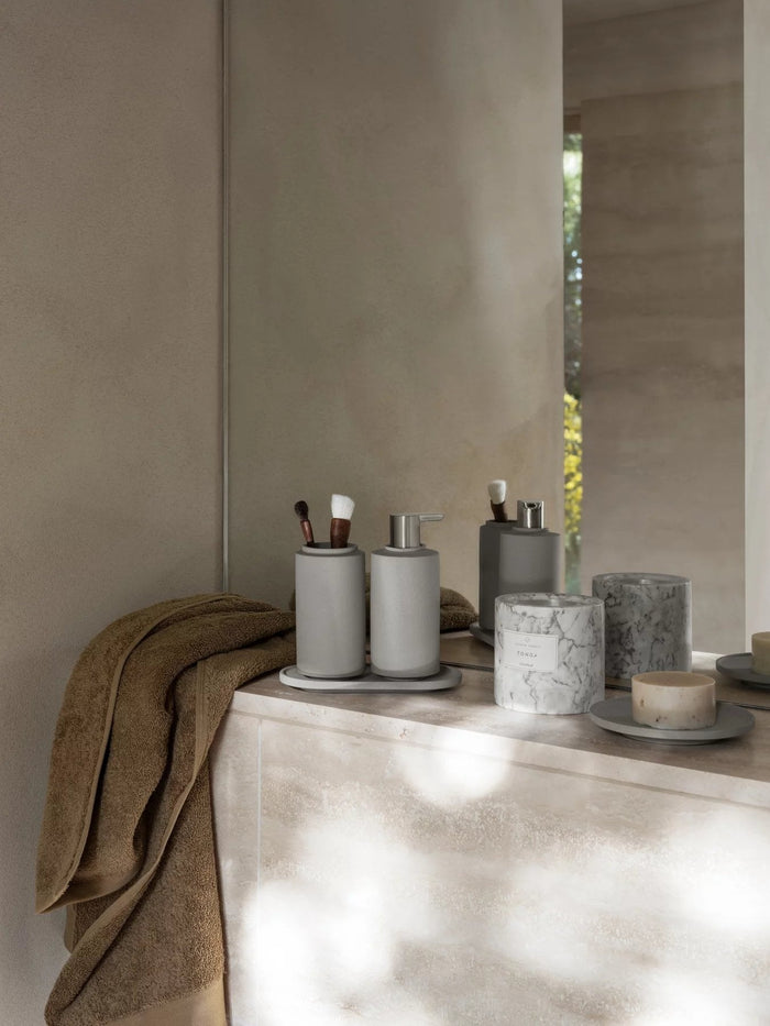 Riva Badtextiel Tan | 70 x 140 cm | Bruin | Katoen