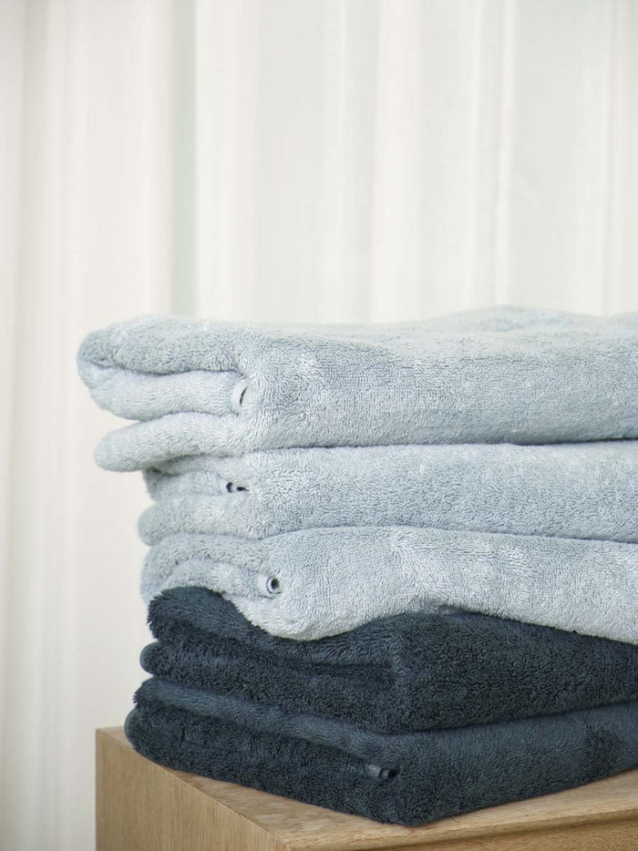 London Badtextiel Ice | 100 x 150 cm | Grijs | Blauw | Katoen