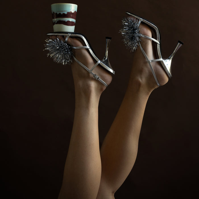 HKliving 70's Christmas Special Geurkaars - Frosted Leaves