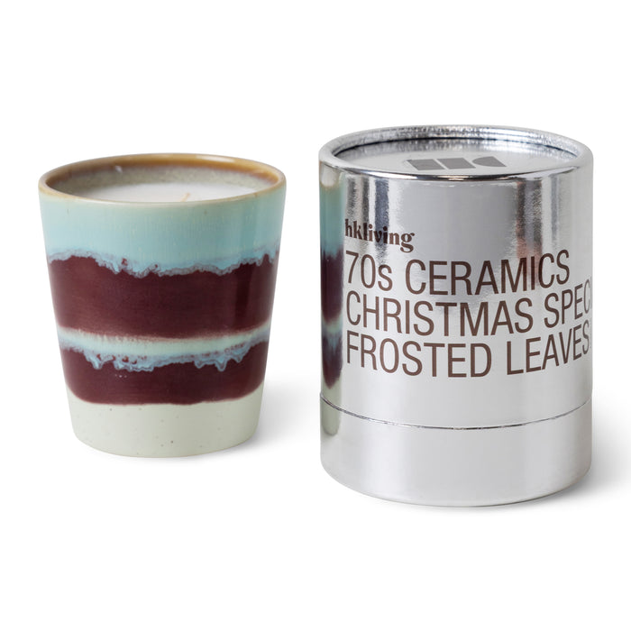 HKliving 70's Christmas Special Geurkaars - Frosted Leaves