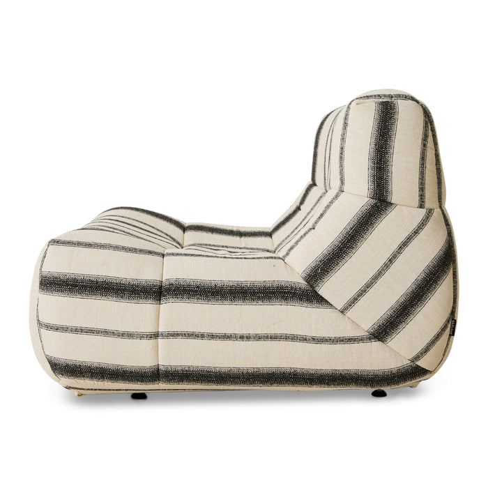 HKliving Lazy Lounge Outdoor Fauteuil - Chalkstripe
