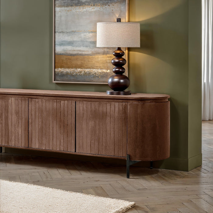 by fonQ Grand Tv-Meubel Tabacco Mangohout - B 210 cm