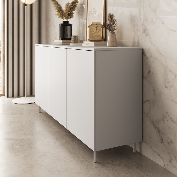 Meubella - Dressoir Malvare - Wit - 150 cm