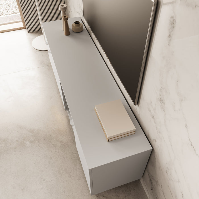 Meubella - TV-Meubel Malvare - Wit - 167 cm