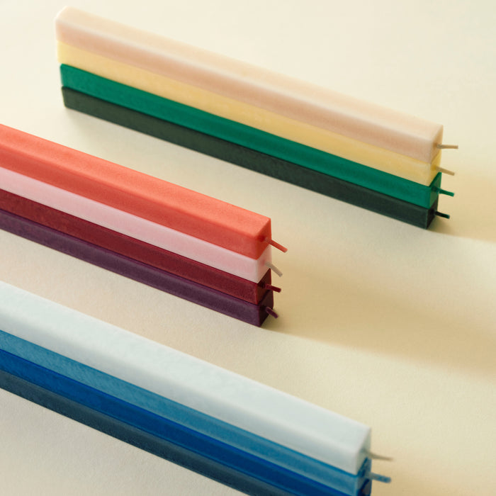 HAY Square Kaarsen - Set van 4 - Blauw