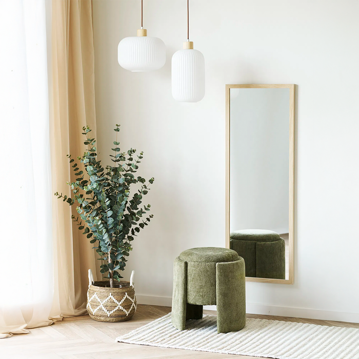 Artichok Joke Wandspiegel Met Houten Frame - 110 x 45 cm