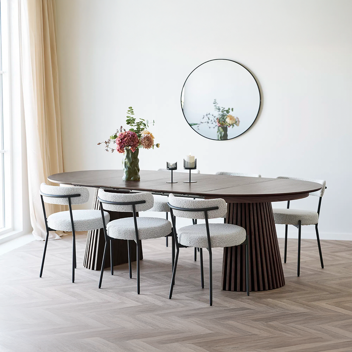 Artichok Alko Uitschuifbare Houten Eettafel Walnoot