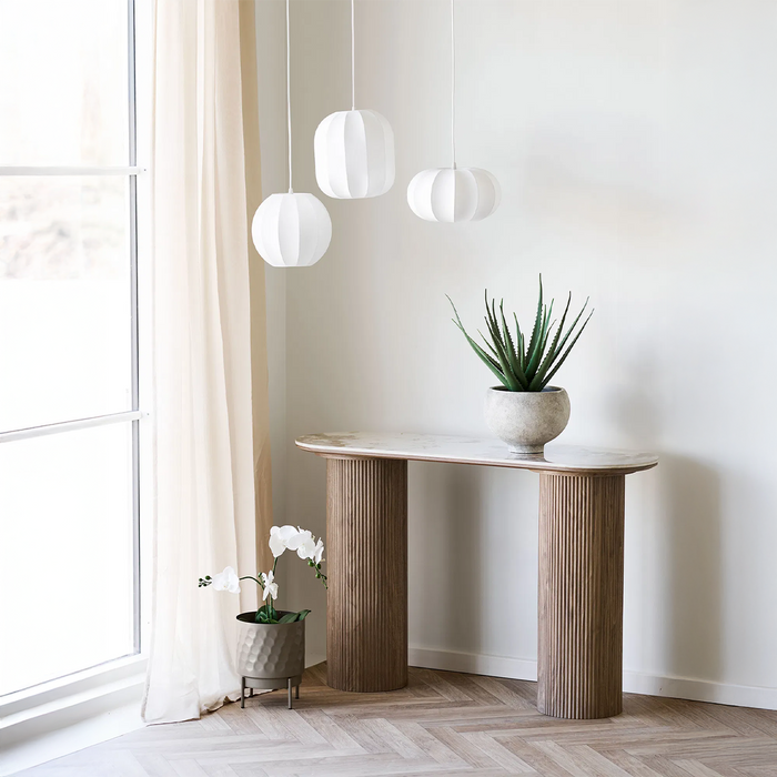 Artichok Ronda Houten Sidetable Bruin - 120 x 78 cm